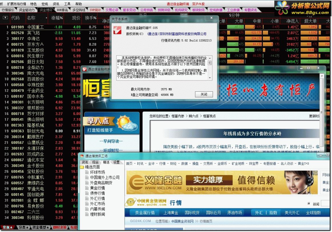 通达信金融终端V7.035(最新内测)党生破解版