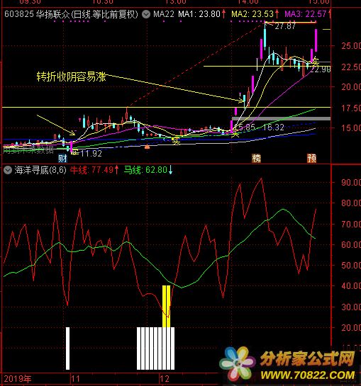 海洋寻底（通达信公式 副图 源码 测试图）